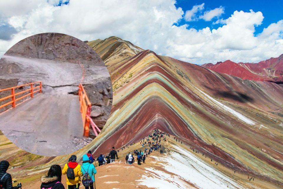 Modifican acceso a la Montaña de Siete Colores tras colapso de puente en Cusco